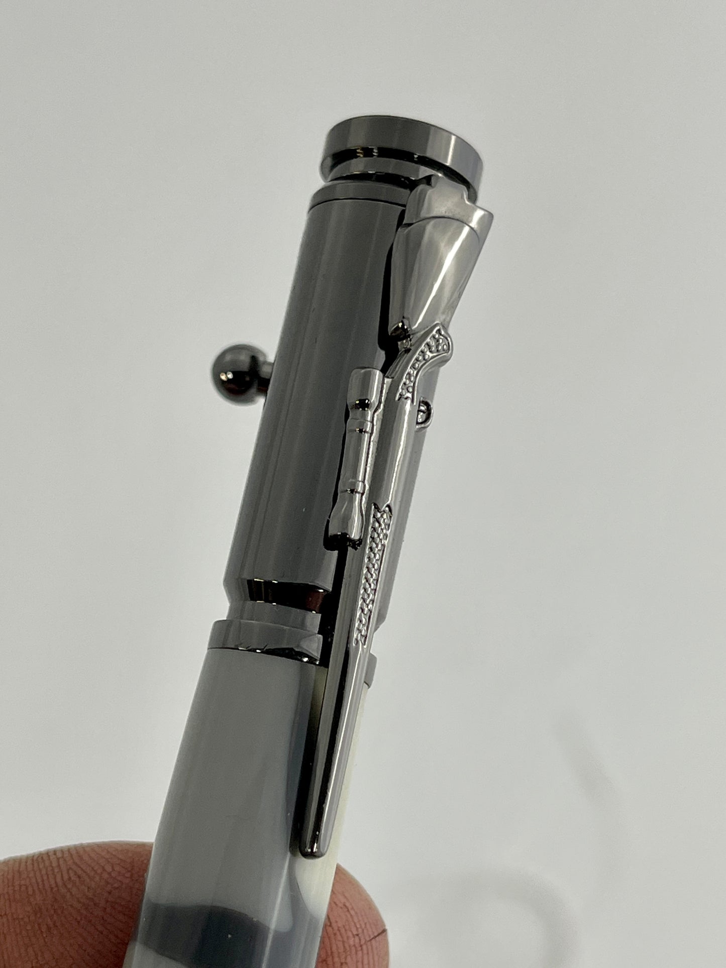 Bolt Action Pen with Urban Camo (Grey) Acrylic