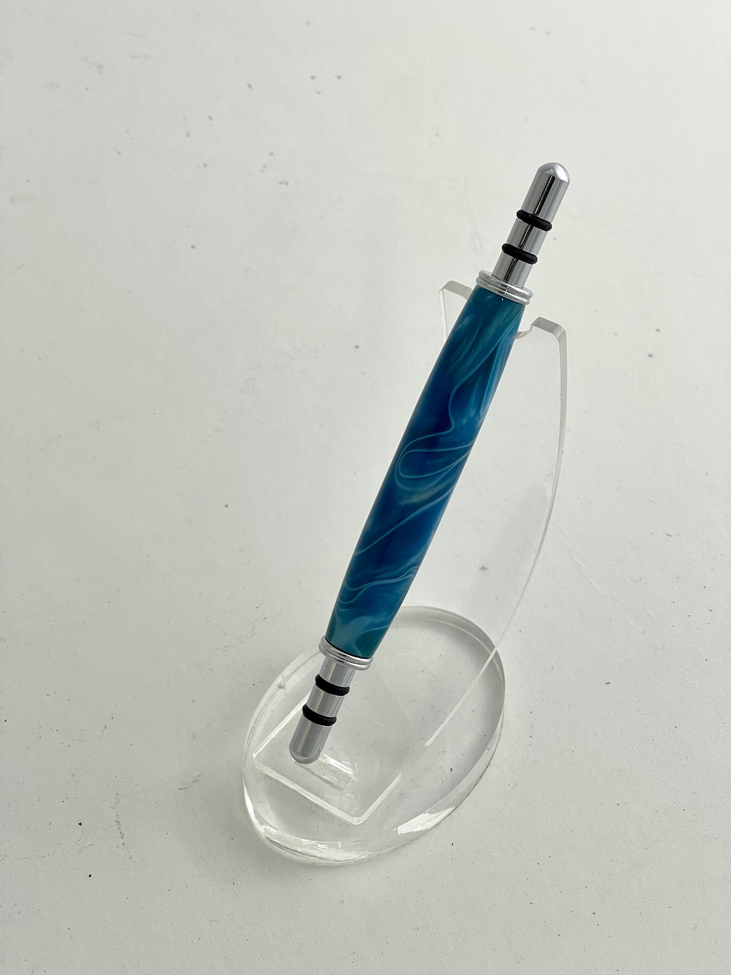 Seam Ripper (Quick Unpick) in dark teal ribbons acrylic resin