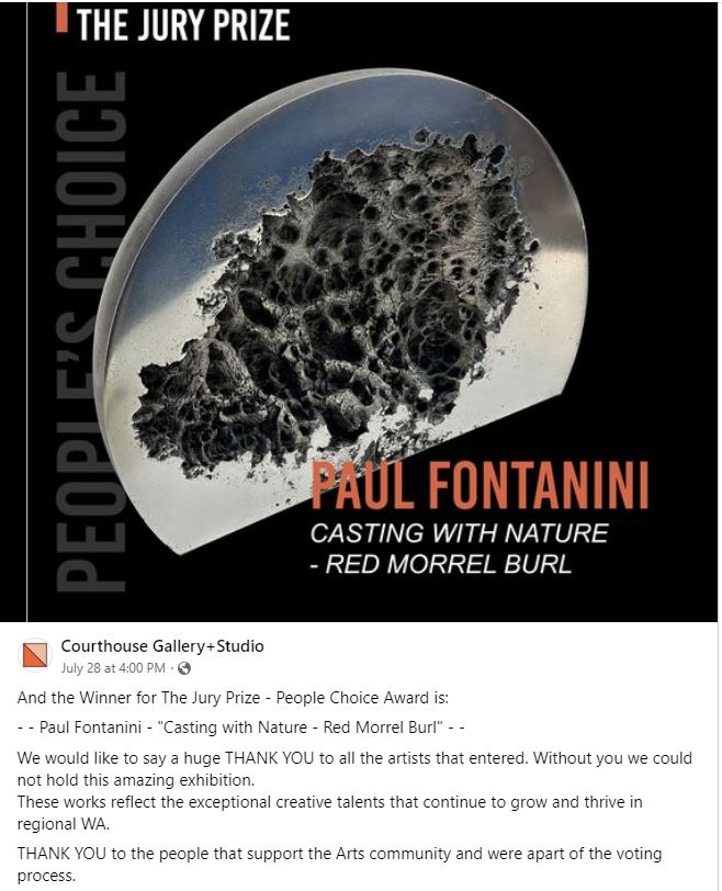 Win at the Jury Art Prize in Port Hedland