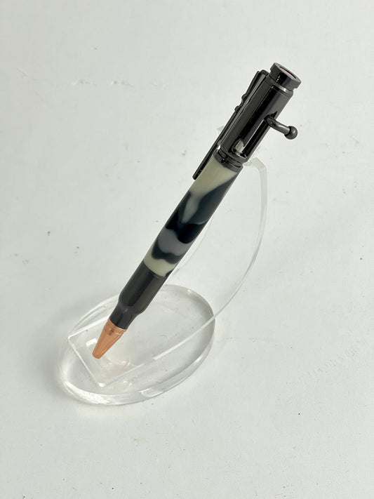 Bolt Action Pen with Urban Camo (Grey) Acrylic